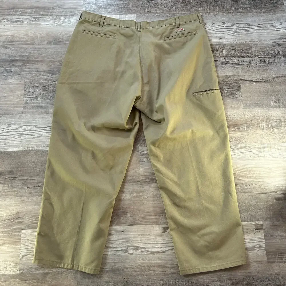 Dickies Work Pants Khaki Straight Leg Utility Chino 44x30 Y2K Skater